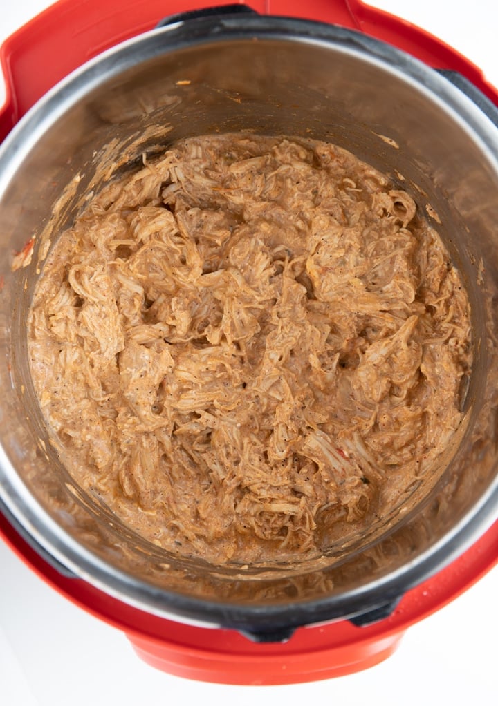 finished shredded chicken in instant pot