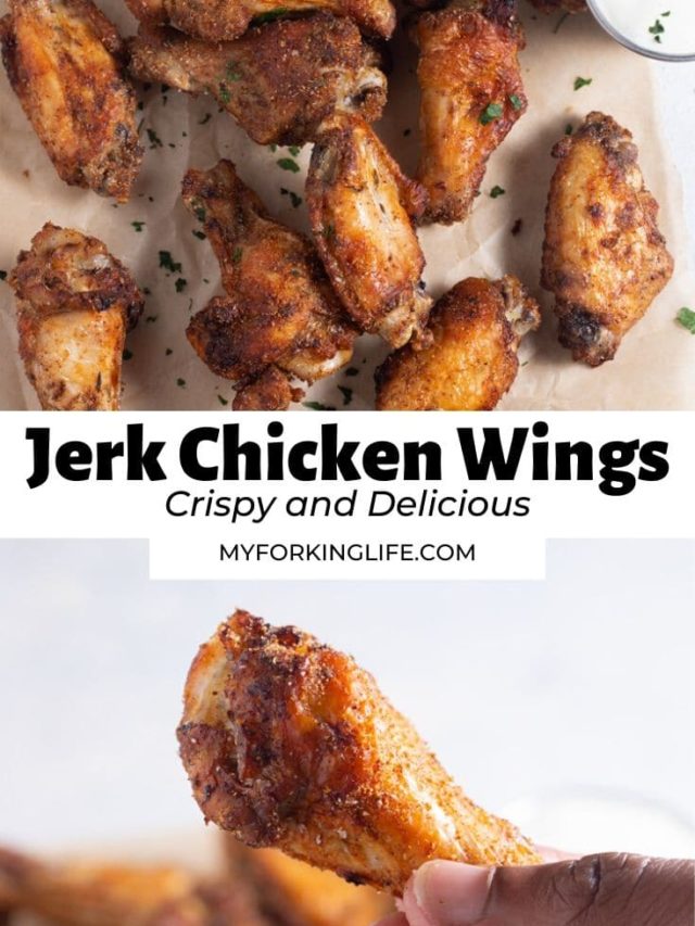 Air Fryer Jerk Chicken Wings My Forking Life