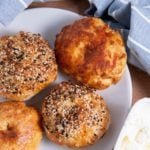 bagels on the plate