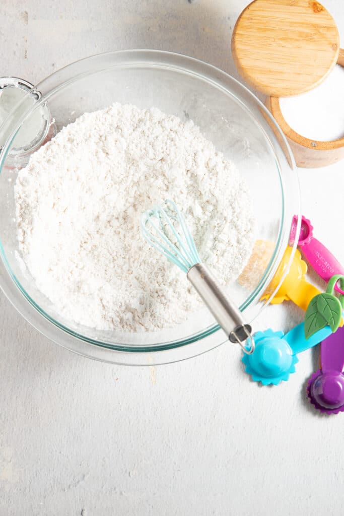 Dry ingredients in a bowl