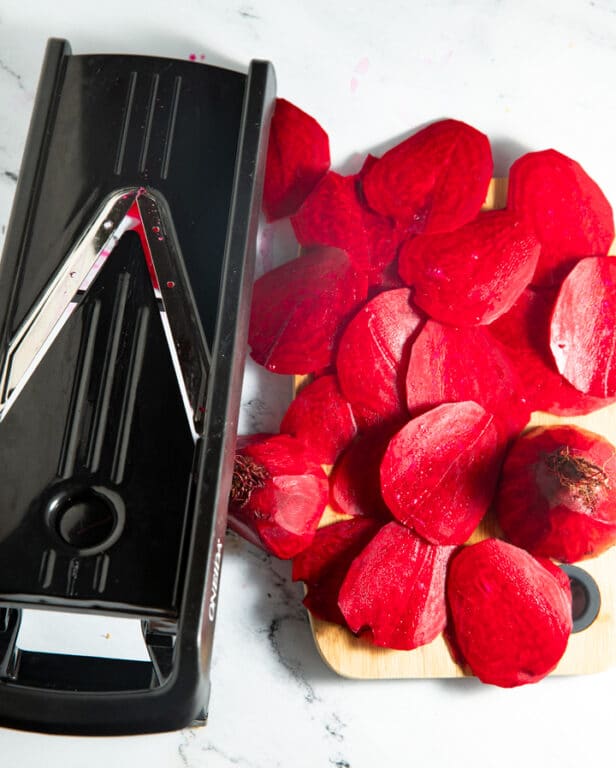 Crispy Air Fryer Beet Chips My Forking Life