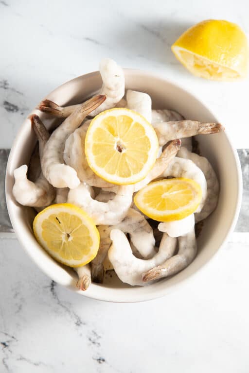 Air Fryer Lemon Garlic Shrimp - My Forking Life