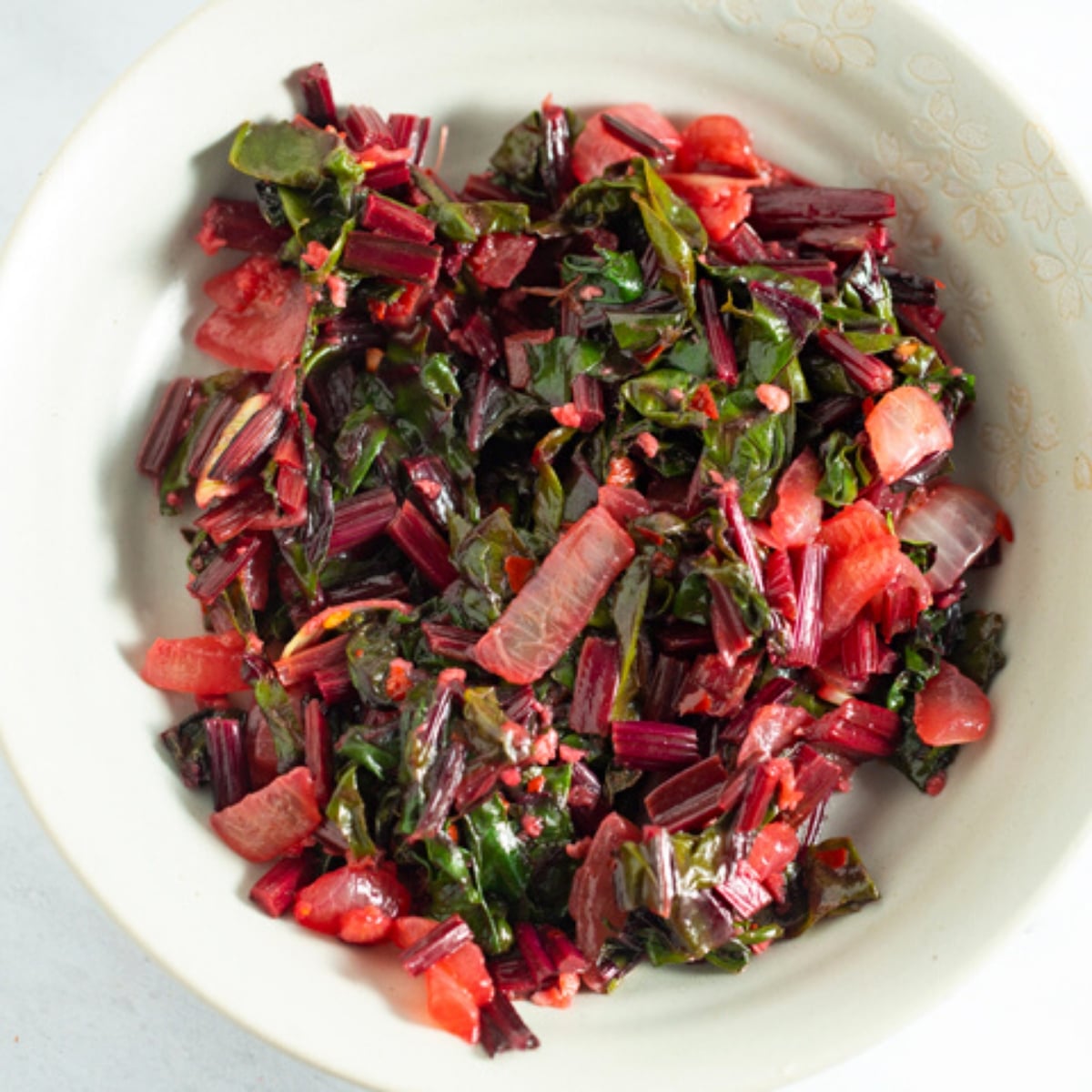 Saut ed Beet Greens