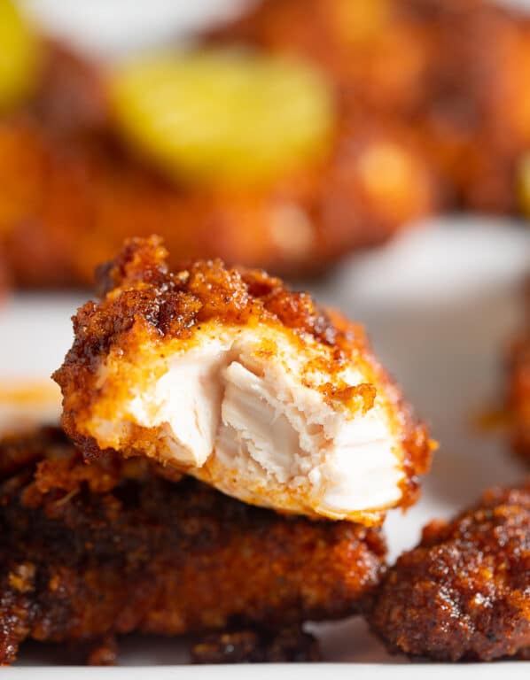 Nashville Style Hot Chicken Tenders (Air Fryer Recipe) My Forking Life