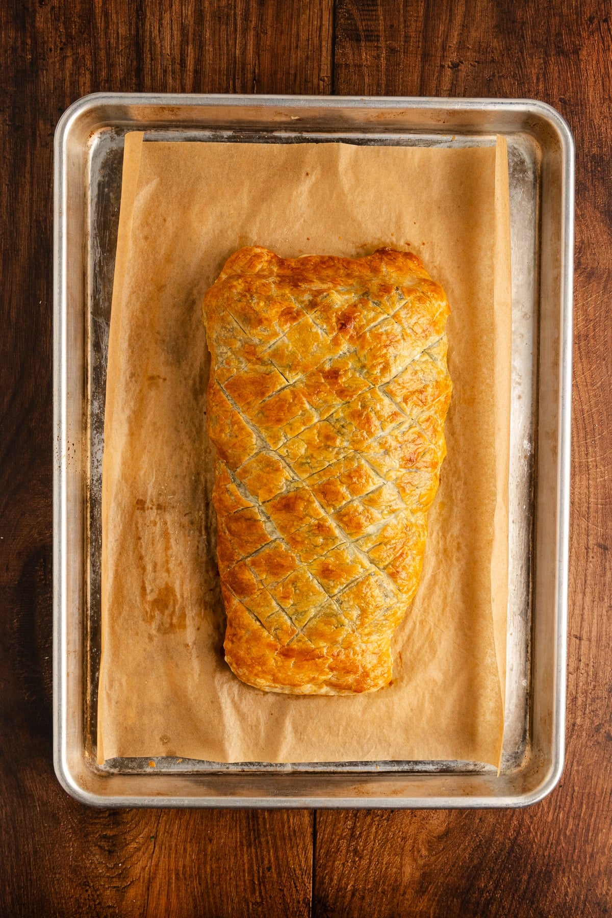 cooked salmon wellington