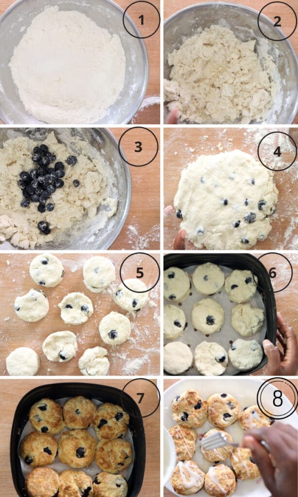 Step by step shots to show how to make the recipe