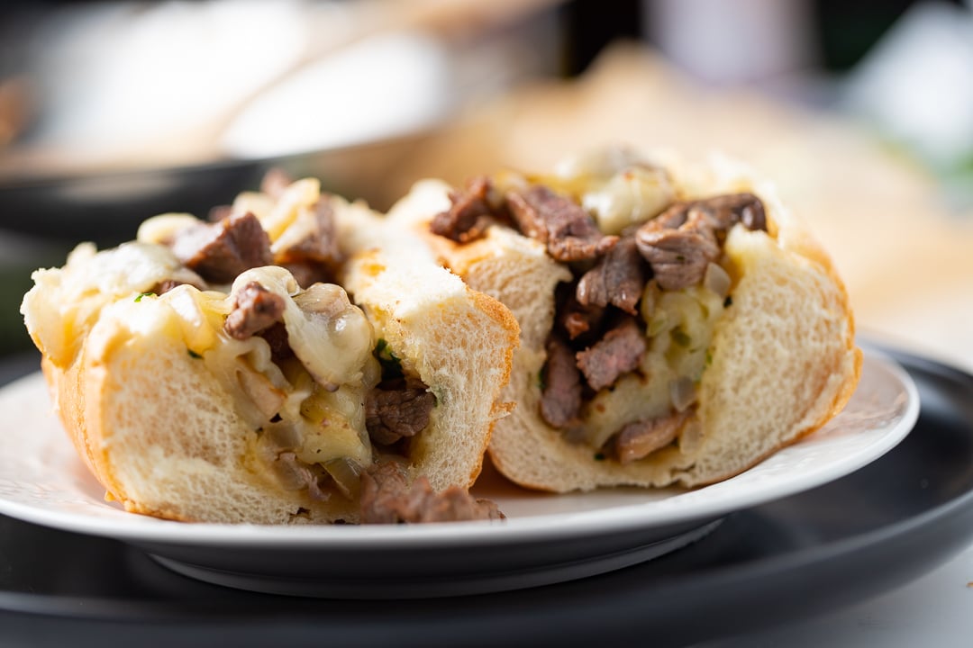 Garlic Butter Cheese Steak Sandwiches My Forking Life