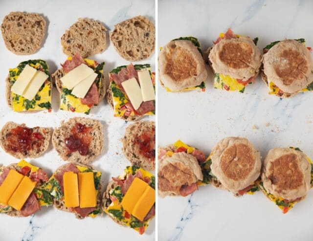 Freezer Friendly Breakfast Sandwiches - My Forking Life