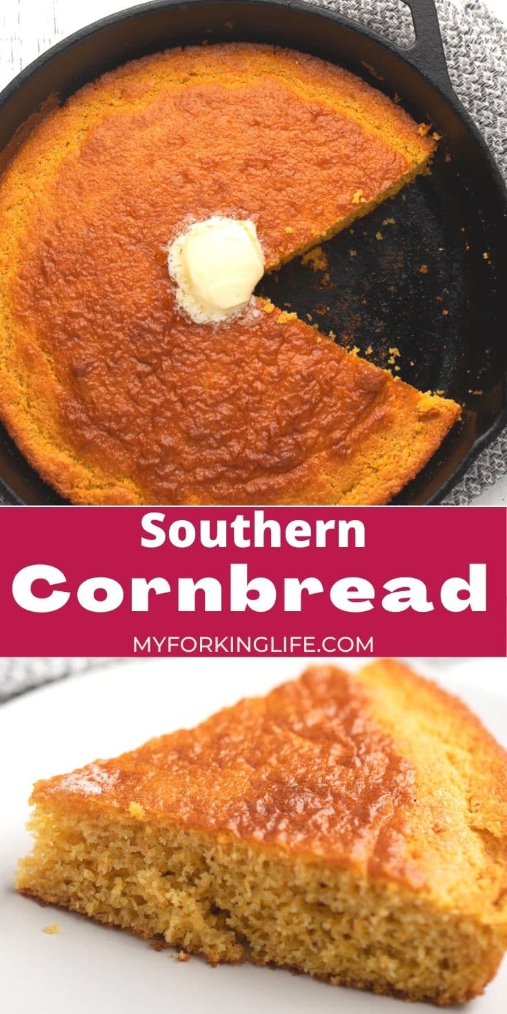 Classic Southern Cornbread Recipe - My Forking Life