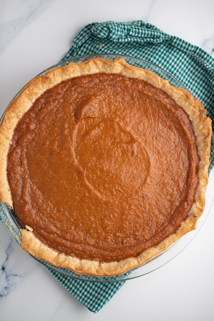 The baked sweet potato pie