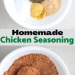 Pinterest graphic. Chicken seasoning with text
