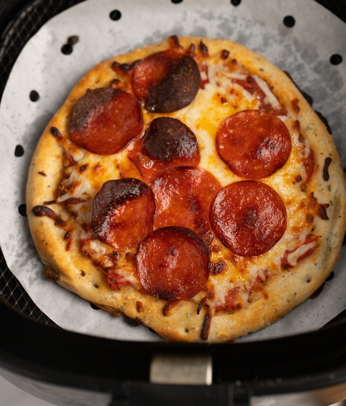 The Easiest Air Fryer Pizza - My Forking Life