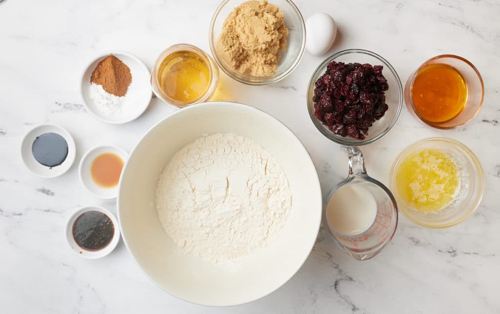 ingredients for jamaican spice bun