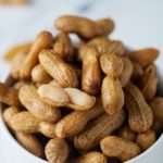 Boiled peanuts served in a bowl.