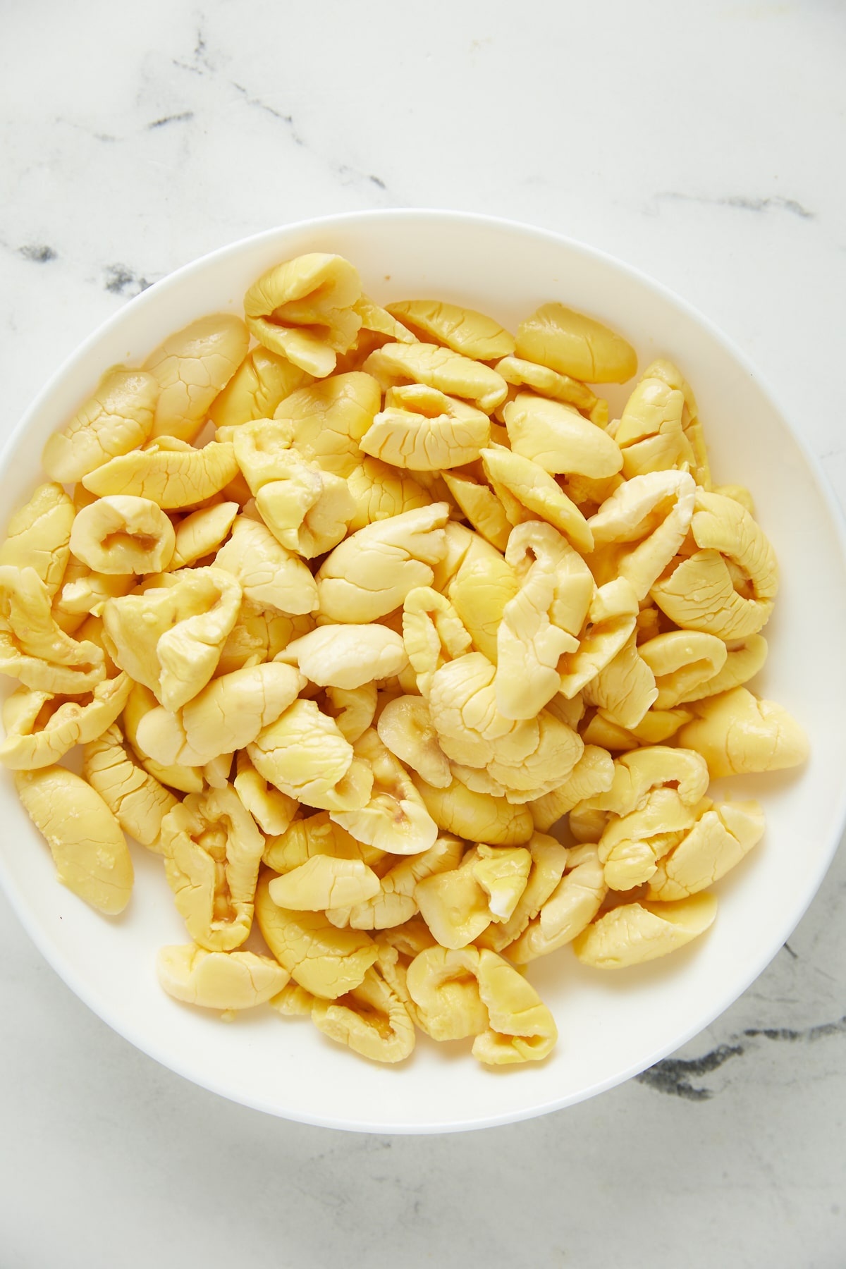 ackee in a white bowl