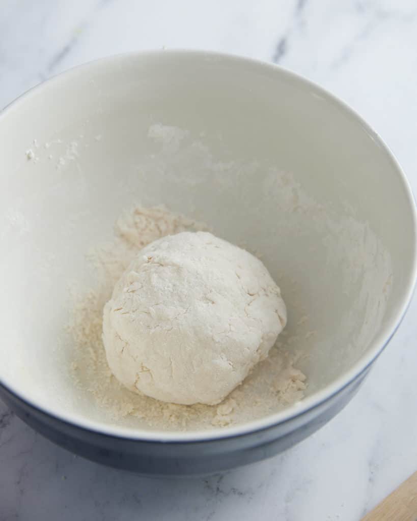 ball of dough in bowl