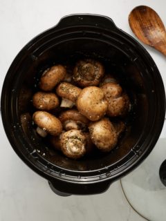 mushrooms in slow cooker