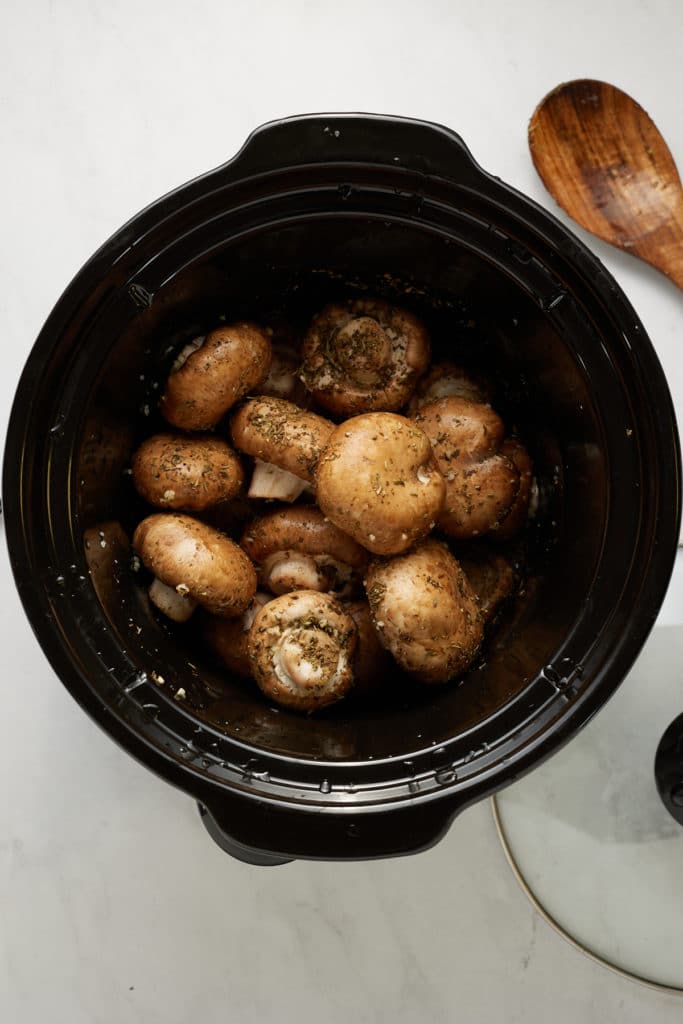 mushrooms in slow cooker