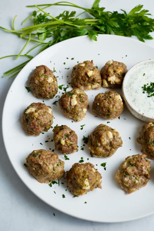 Lamb Meatballs with Herb Yogurt Sauce My Forking Life