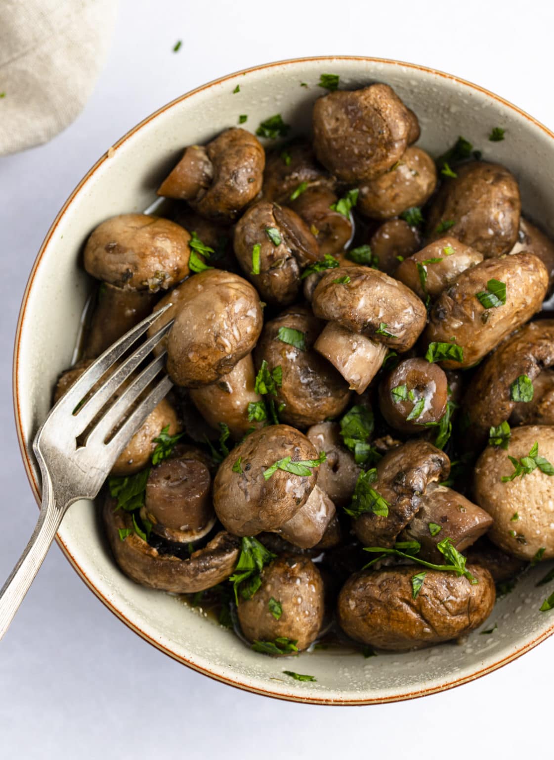 Slow Cooker Garlic Herb Mushrooms My Forking Life