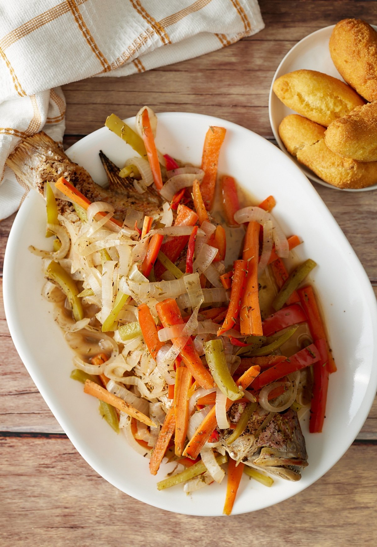 jamaican escovitch fish on a plate