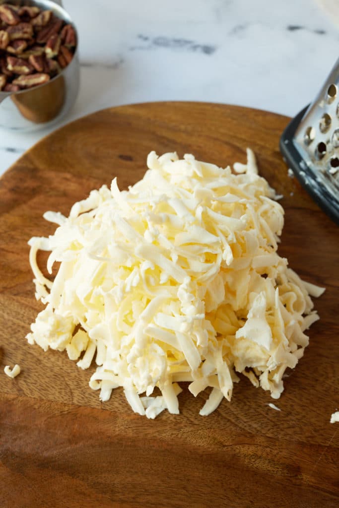 Grated butter.
