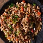 black eyed pea salad in bowl
