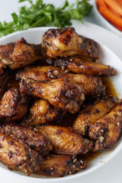 Honey Garlic Chicken Wings Recipe - My Forking Life
