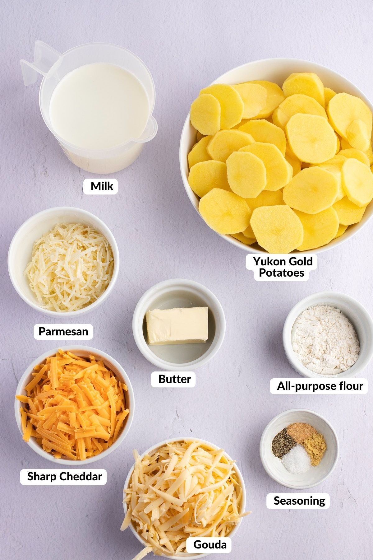 Ingredients to make the recipe.