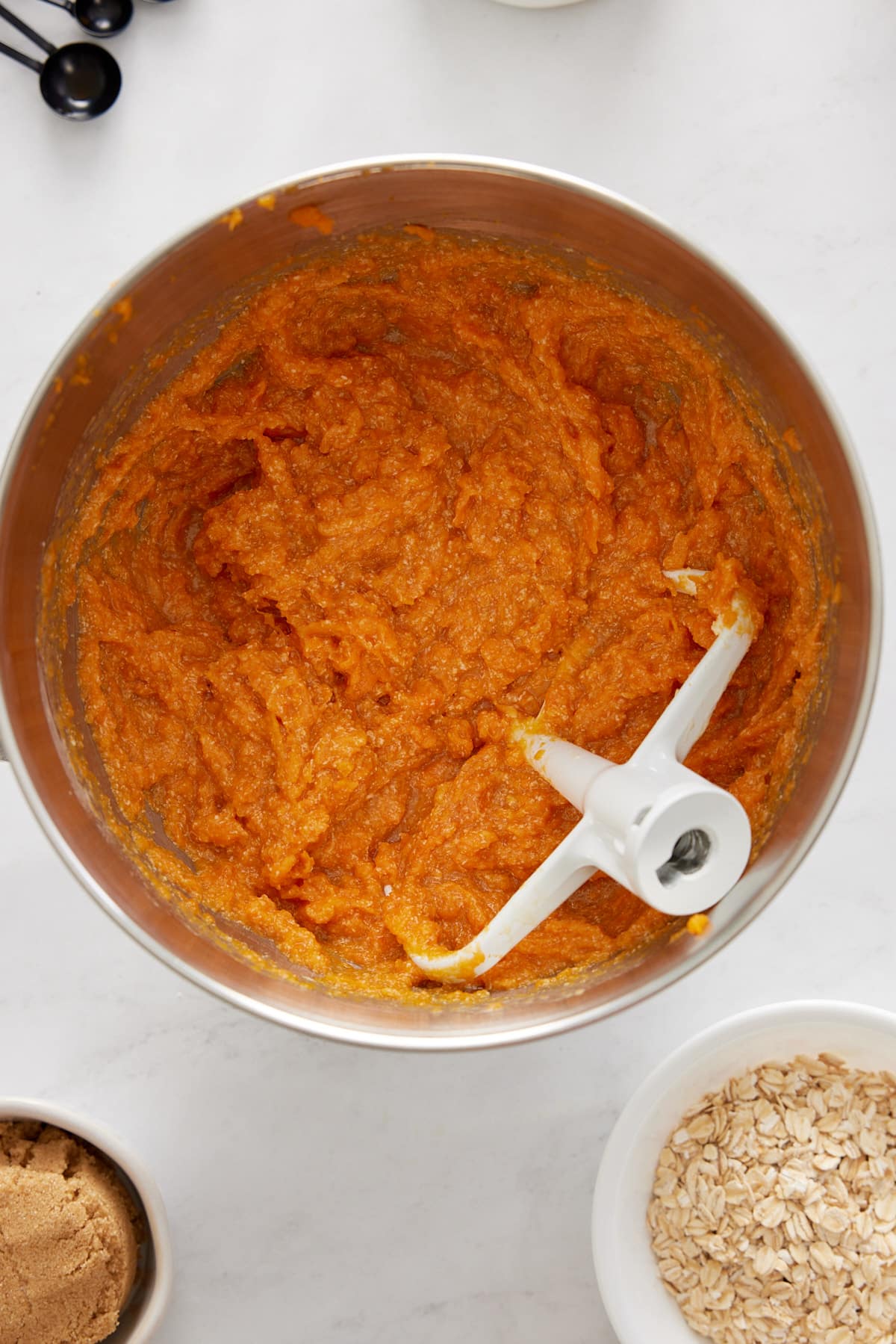 sweet potatoes in a mixing bowl