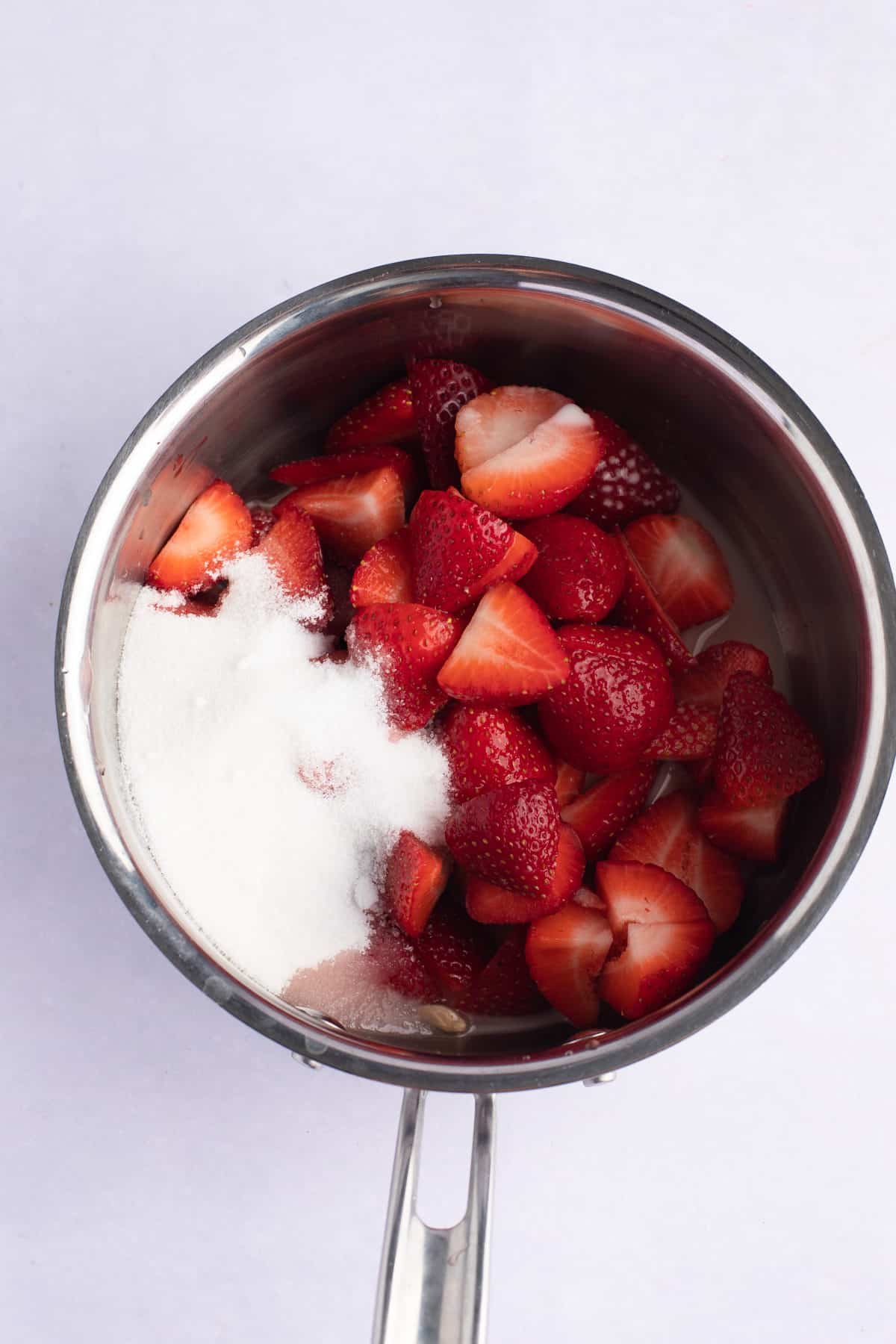 cornstarch slurry and remaining ingredients in a sauce pan