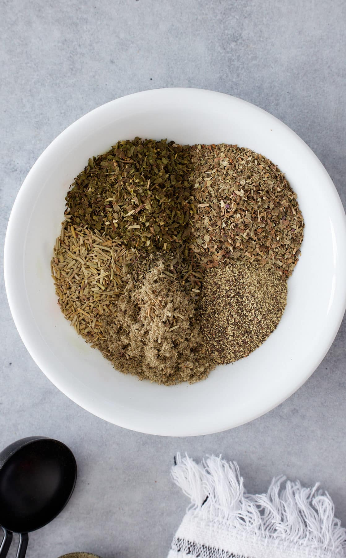 small white bowl filled with spices