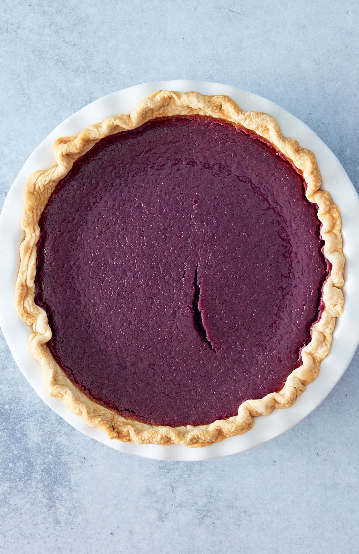 baked purple sweet potato pie