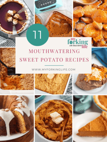 grid of sweet potato recipes