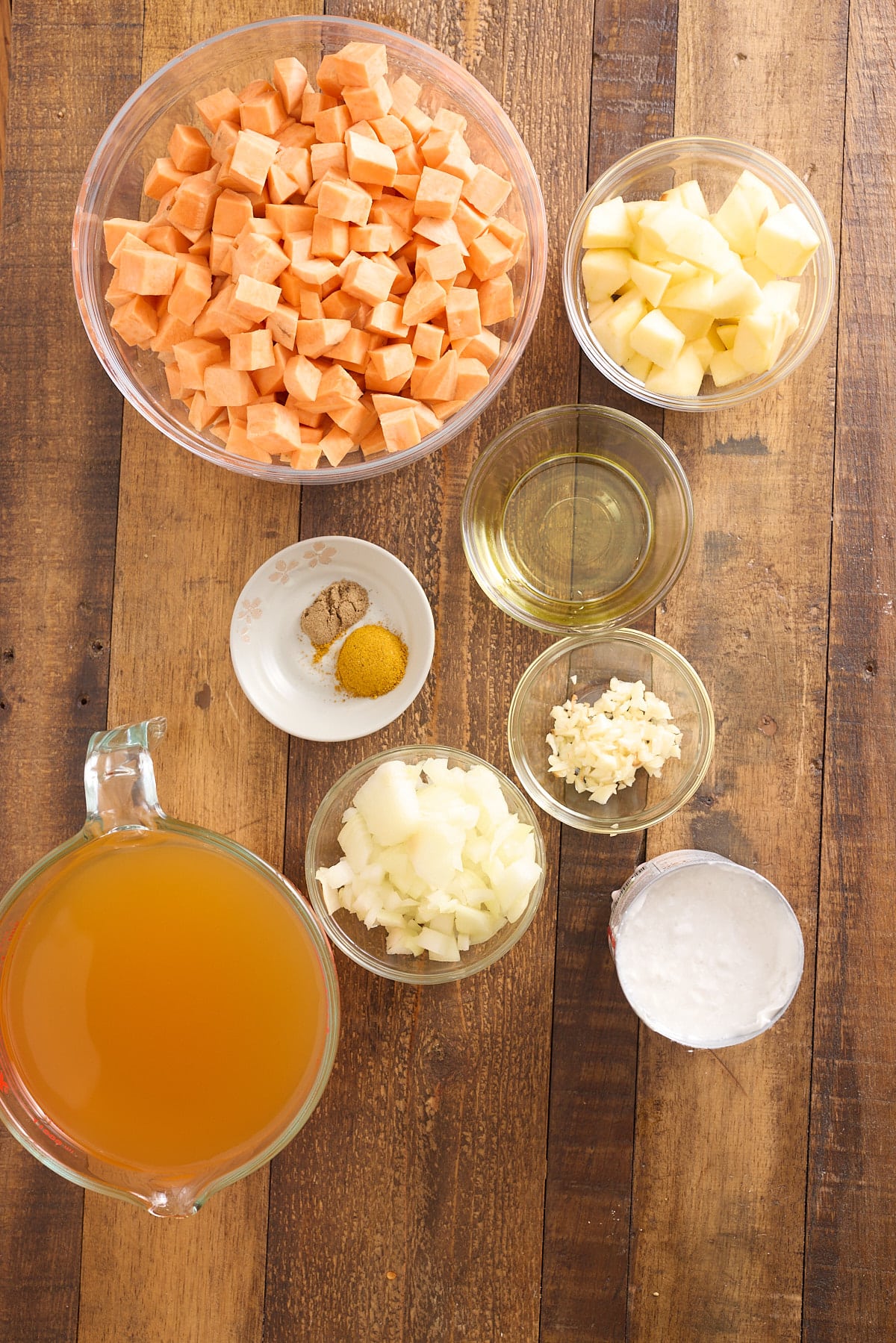 Sweet potato soup recipe ingredients