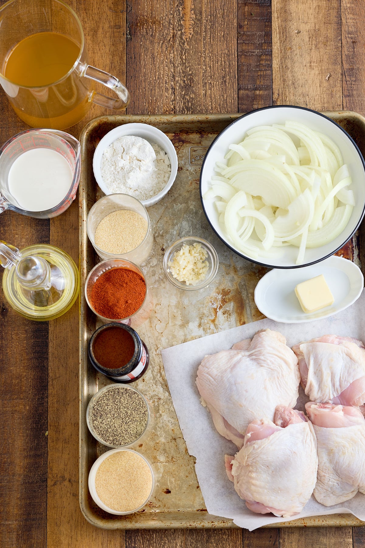 Smothered chicken recipe ingredients