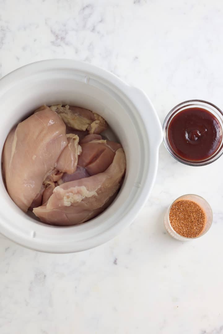 Slow Cooker BBQ Chicken - My Forking Life