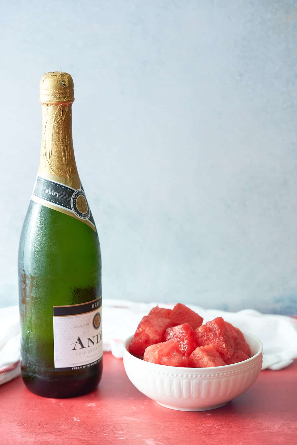 Watermelon mimosa ingredients.