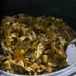 cooked collards greens in slow cooker