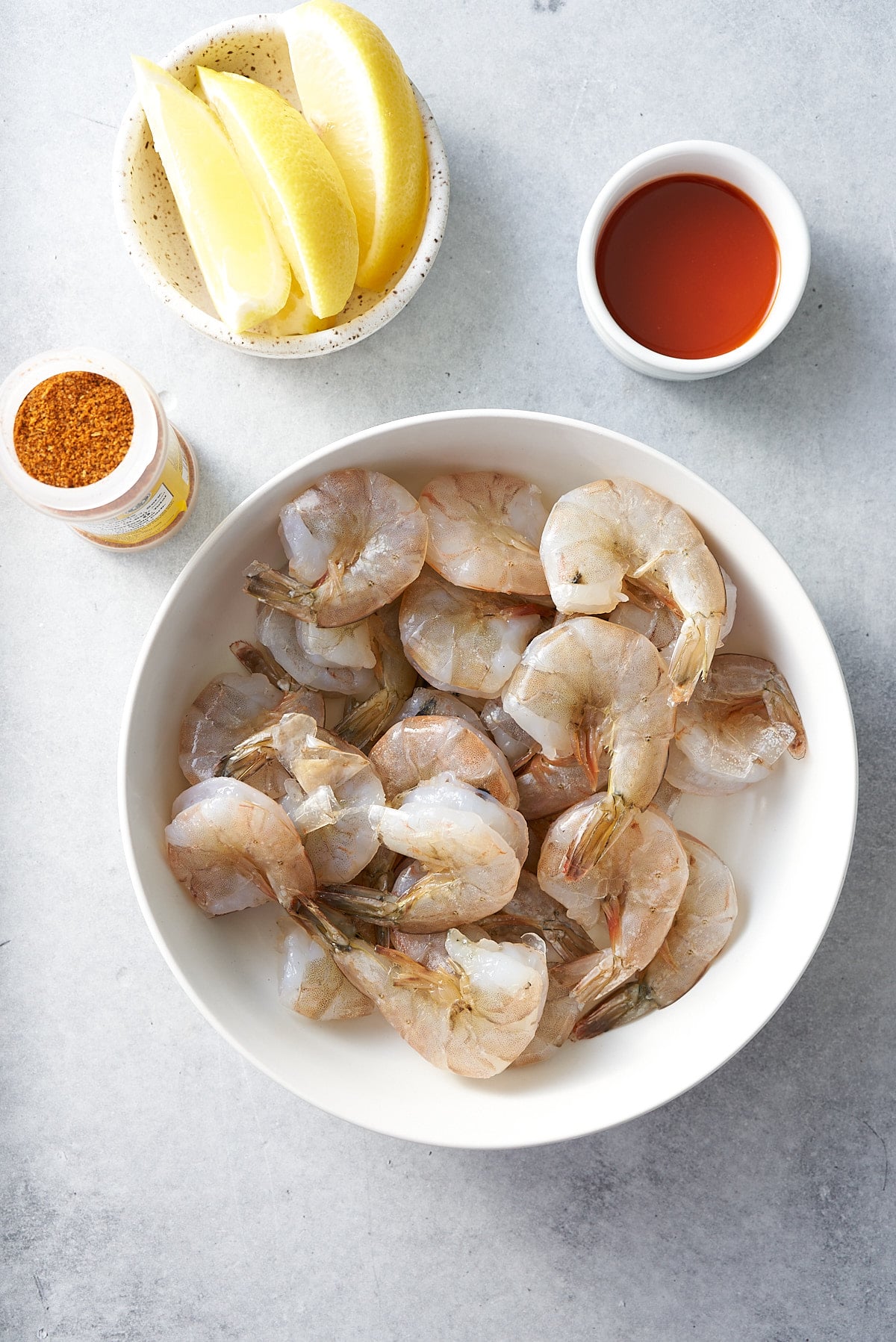 ingredients for steamed fish on white background