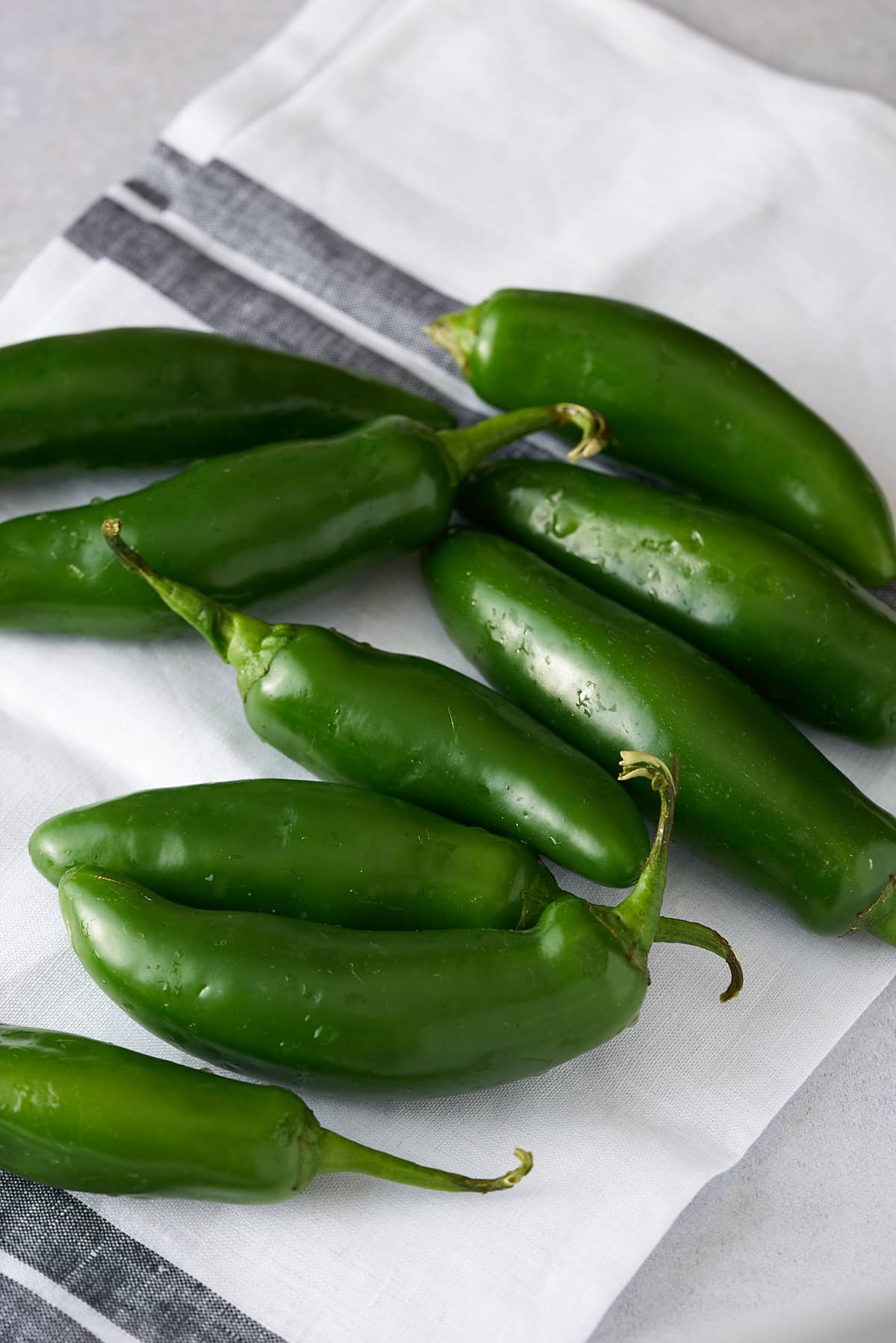 Whole jalapenos.