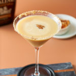 A finished pecan pie martini.