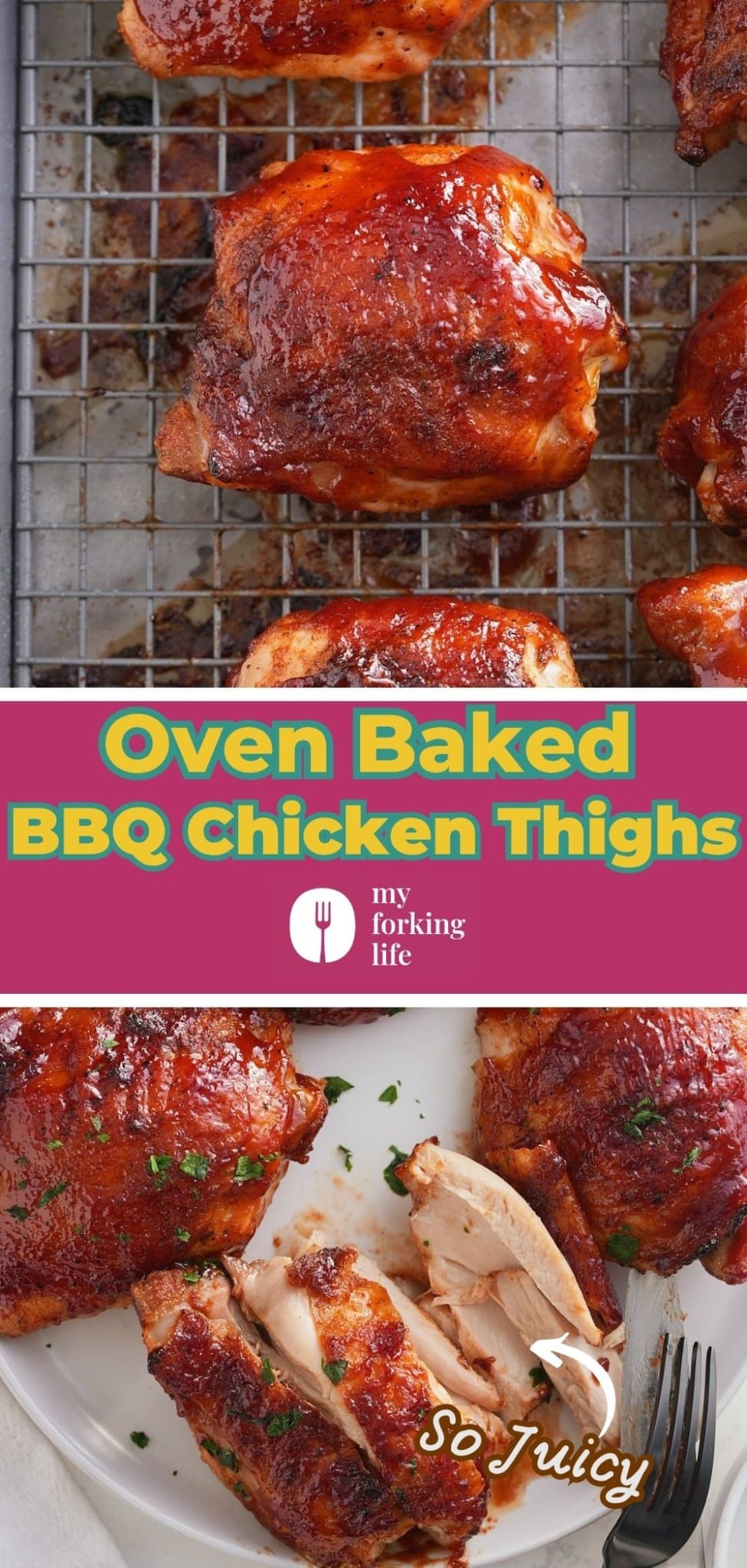 oven baked bbq pin image