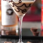 Finished peanut butter cup martini.