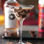 Finished peanut butter cup martini.