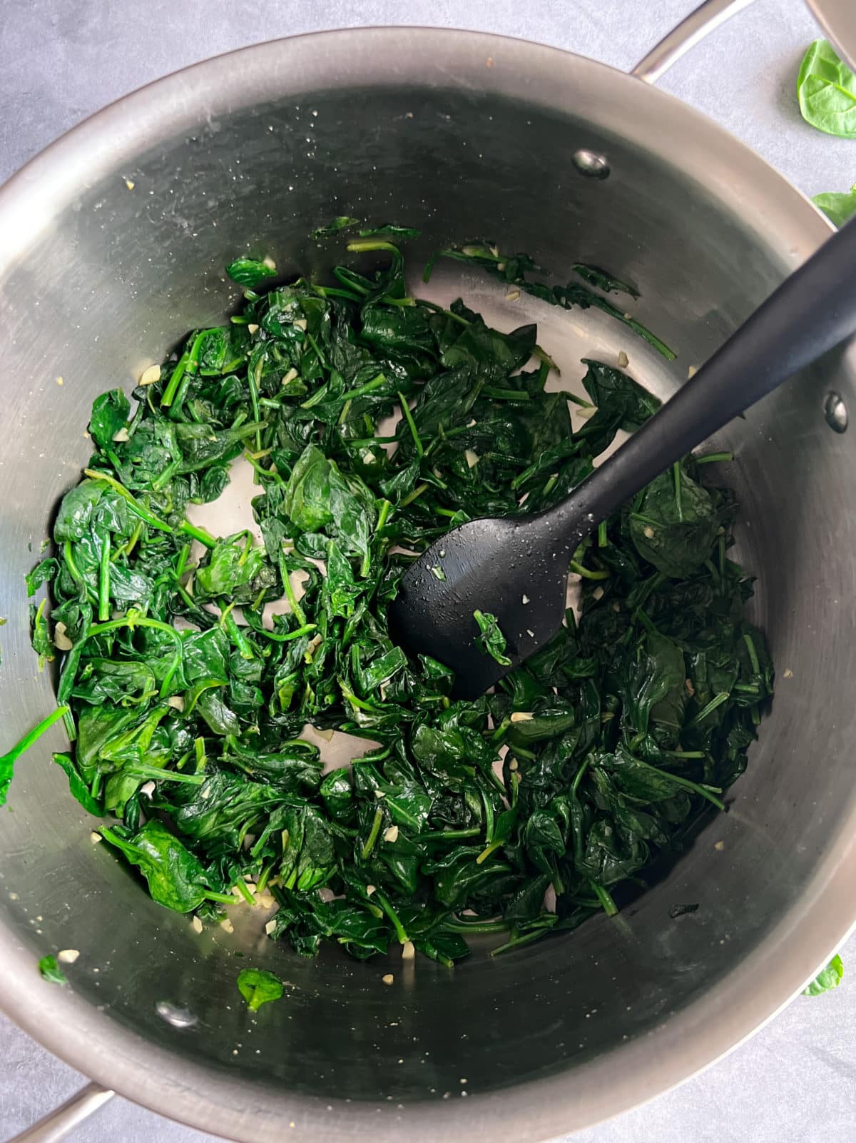 sauteed spinach cooked down