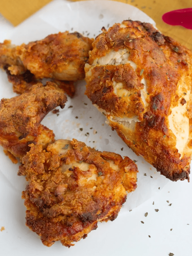 Crispy, Juicy, and Irresistible Air Fryer Fried Chicken with Rave Reviews!