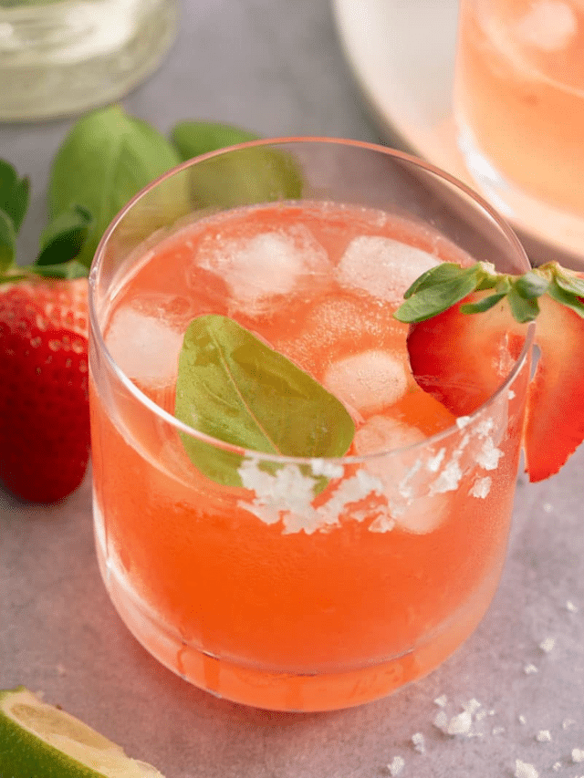 Savor The Flavors of This Strawberry Basil Margarita