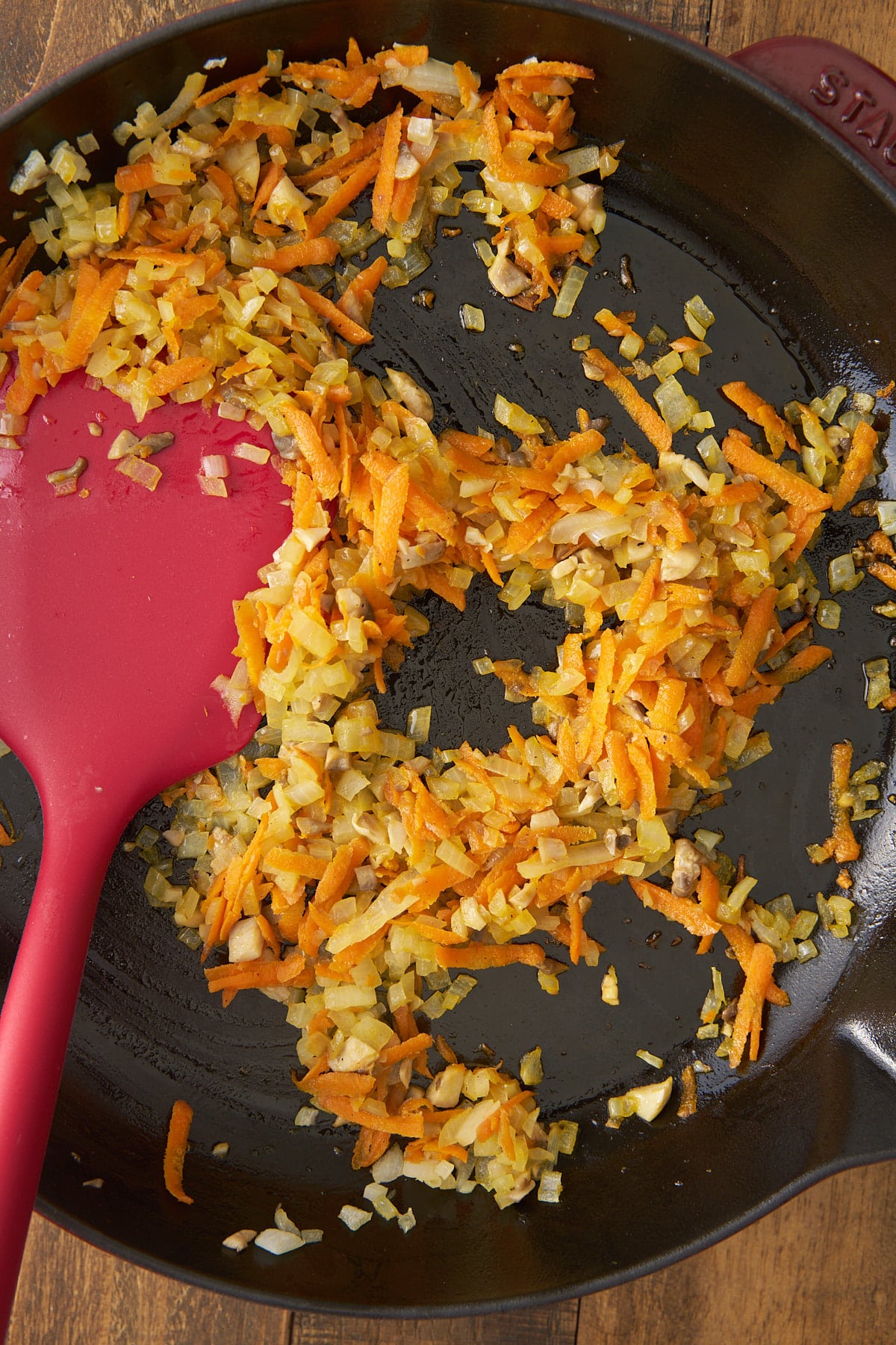 sauteed vegetables in skillet