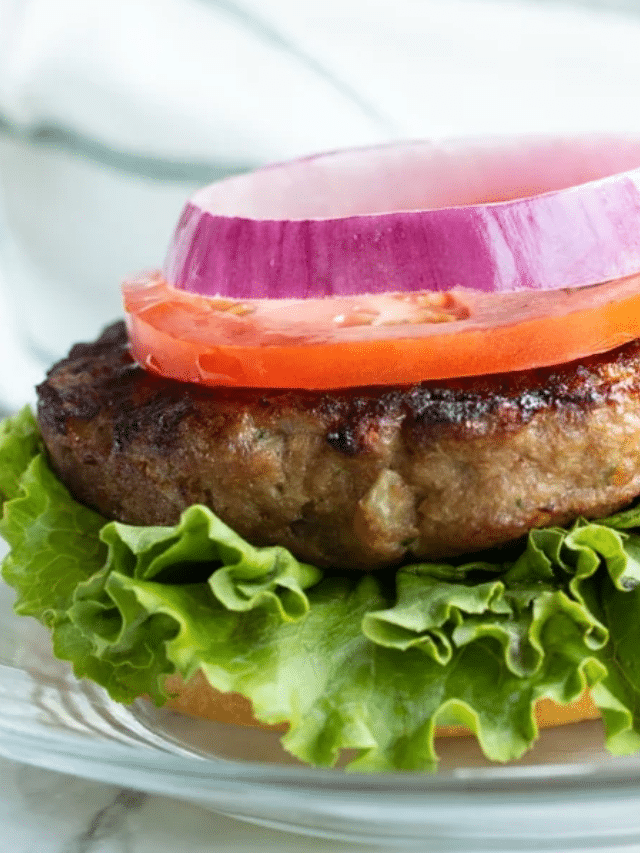 The Juiciest Air Fryer Turkey Burgers